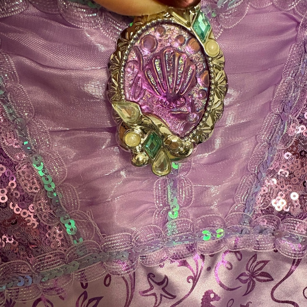 Disney Ariel Kids Costume - Purple and Teal - Picture 8 of 8